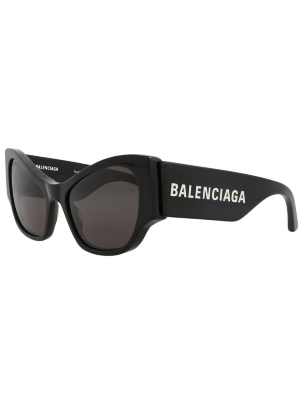 New Balenciaga Womens Cat Eye Black Black Grey Fashion Designer Sunglasses